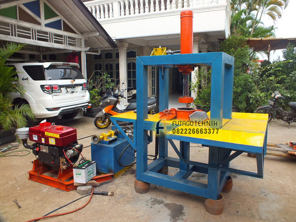 Mesin Paving Hidrolik Tunggal Produksi Futago Teknik FUTAGO TEKNIK